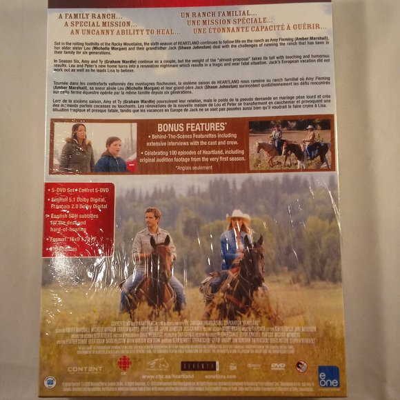 Heartland Complete 6th Sixth Season 6 Brand New Sealed 5-DISC DVD Box Set Gift - Picture 2 of 6